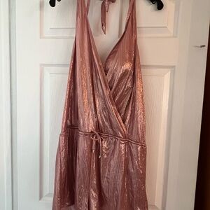 ROTITA Coating Surplice Pink One Piece Swimwear with swim bra